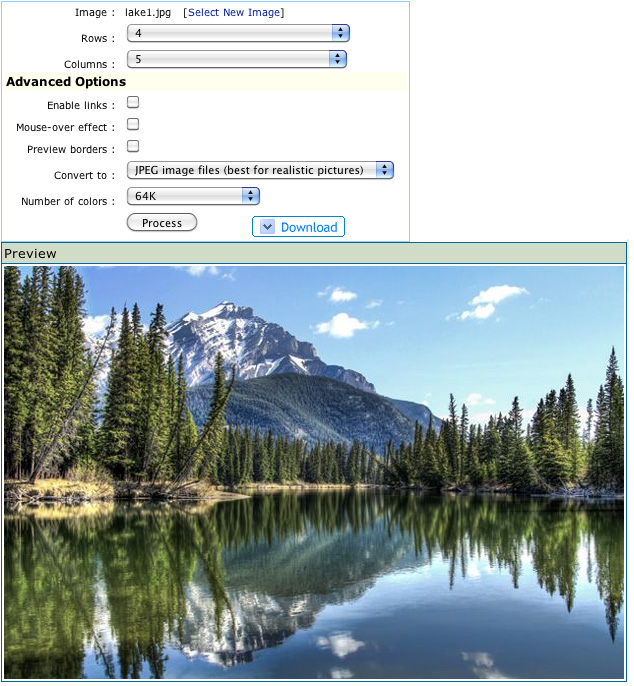 How to slice images and graphics in mailing