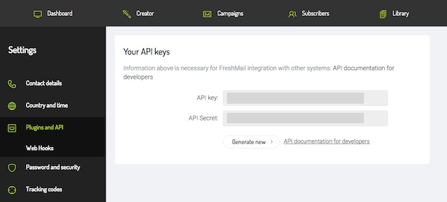 api key