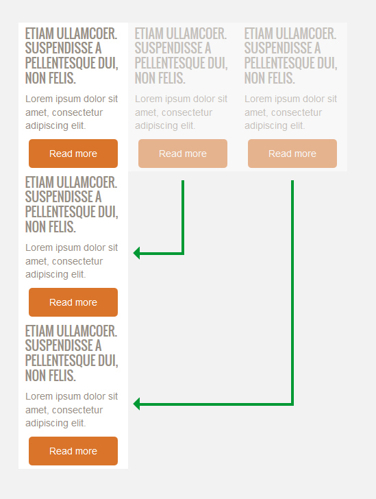 responsive design - triple-cell blocks