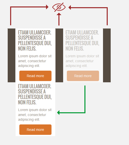 responsive design - disappearing parts