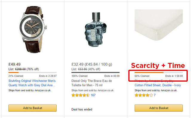 Example of Amazon sales tactics