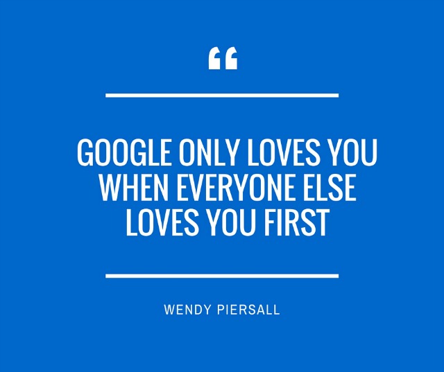Google only loves you when everyone else loves you first