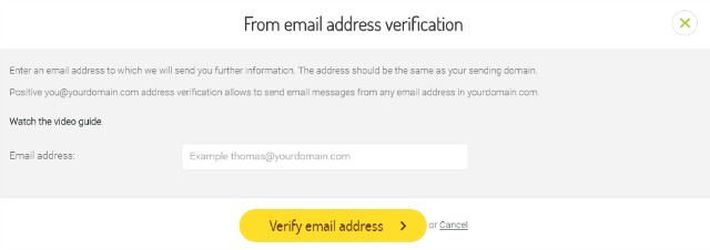 email verification