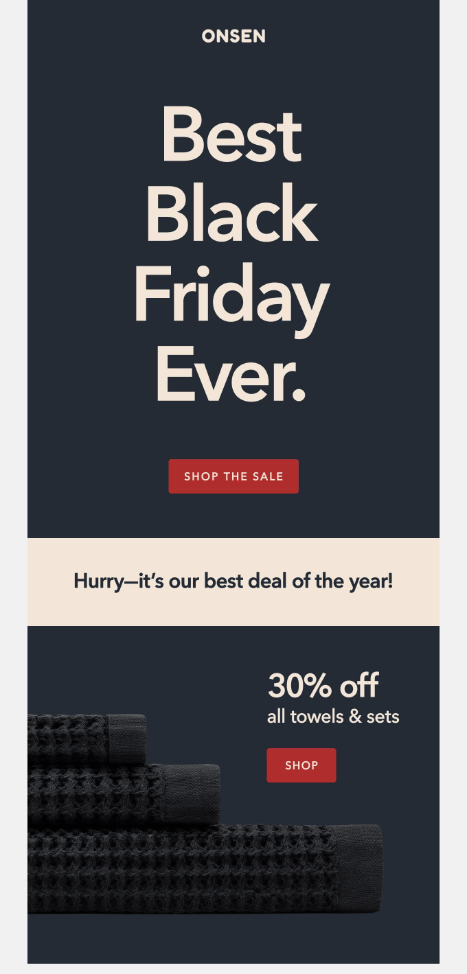 black friday - email