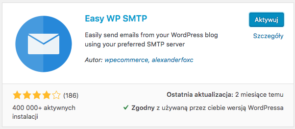 Instalacja wtyczki Easy WP SMTP